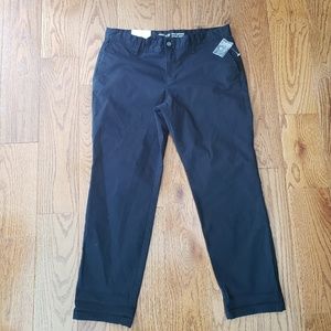 GAP Black Khakis Skinny Boyfriend NWT
